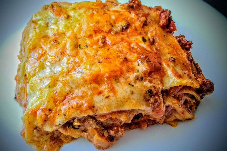 Lasagne alla Bolognese mit Béchamelsoße