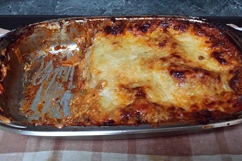 Lasagne alla Bolognese mit Béchamelsoße