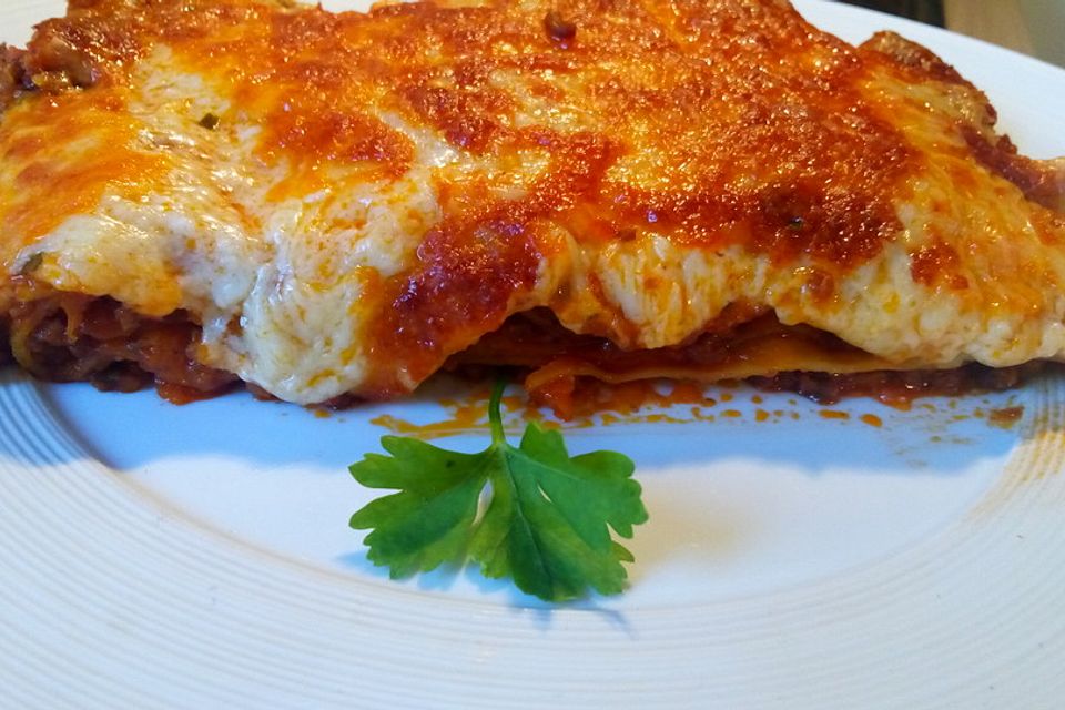 Lasagne alla Bolognese mit Béchamelsoße