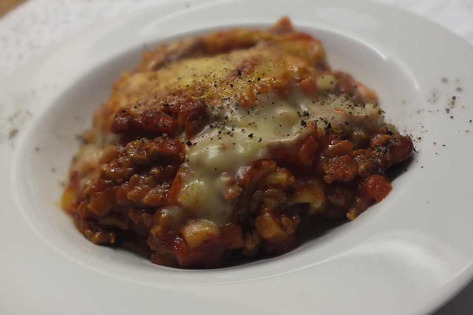 Lasagne alla Bolognese mit Béchamelsoße