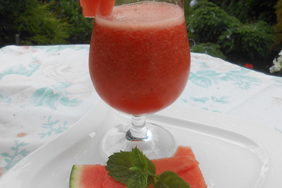 Sommerlicher Apfel - Melonen - Smoothie