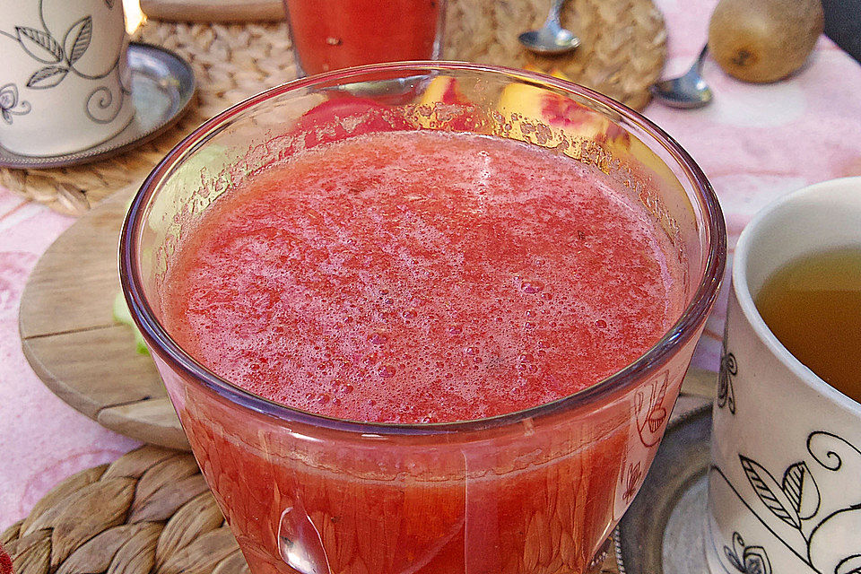 Sommerlicher Apfel - Melonen - Smoothie