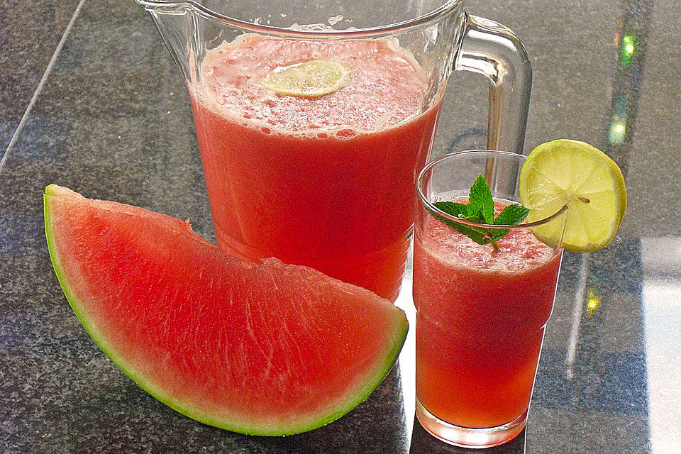 Sommerlicher Apfel - Melonen - Smoothie