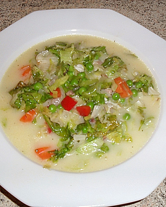 Endivien - Paprika - Gorgonzola - Suppe