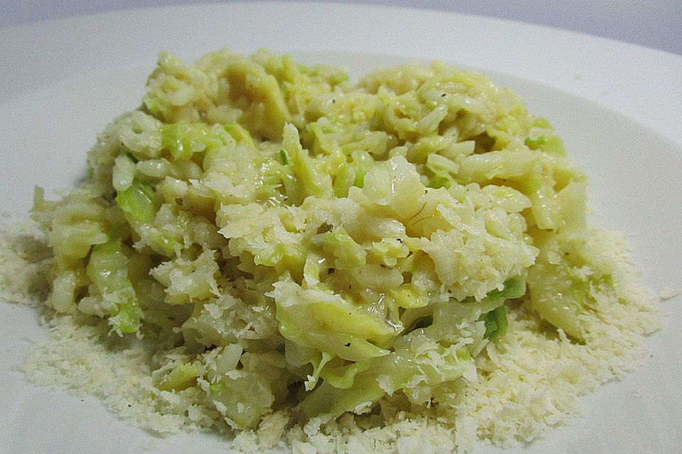 Schinken-Wirsing-Risotto nach Ille - als eigenständige Mahlzeit