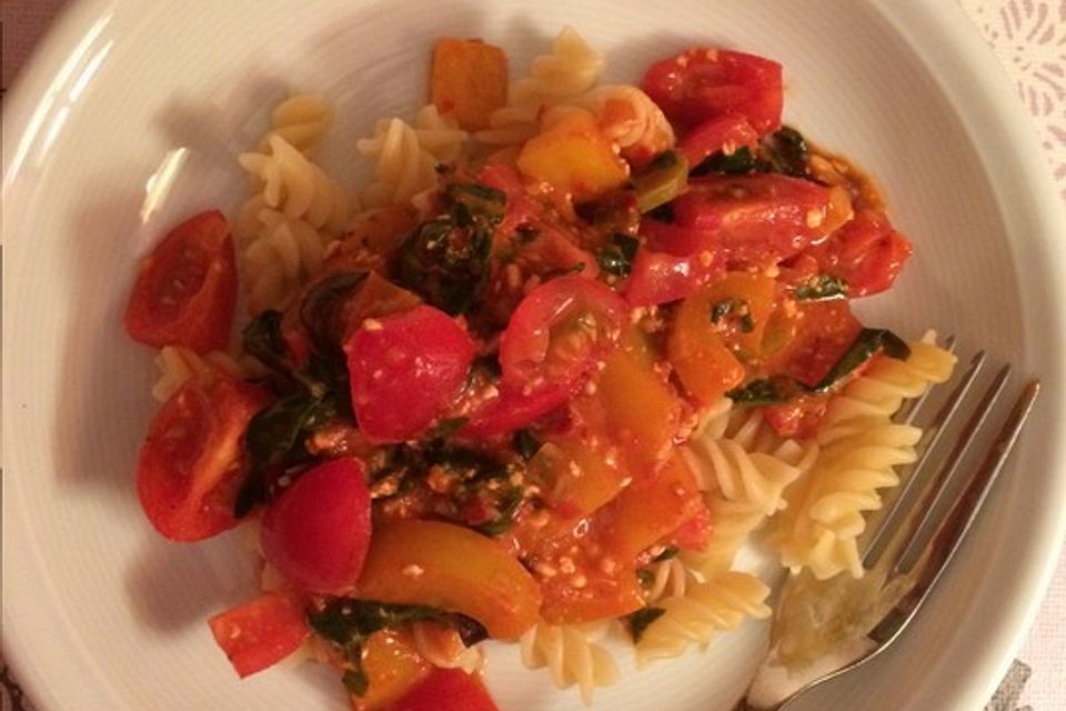 Tomaten - Frischkäse - Pastasauce