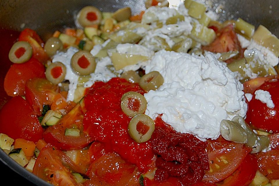 Tomaten - Frischkäse - Pastasauce