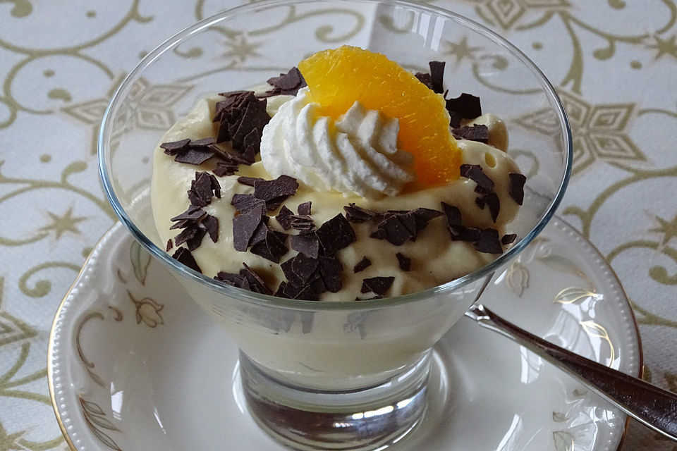 Orangen - Vanille - Dessertcreme