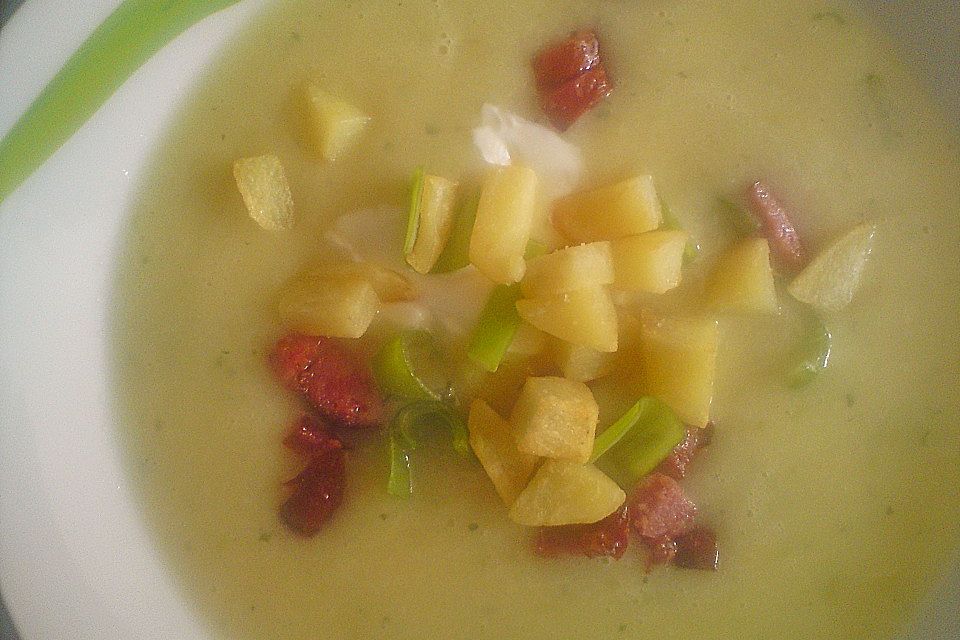 Kartoffel - Lauchsuppe