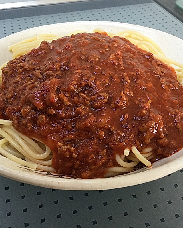 Spaghetti Bolognese nach Tinas Art