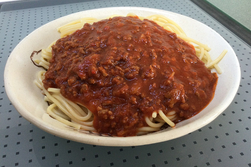 Spaghetti Bolognese nach Tinas Art