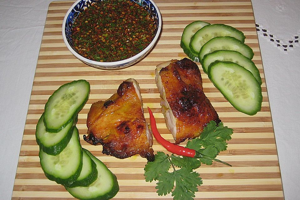 Gai Jang - Thailändisches gegrilltes Huhn