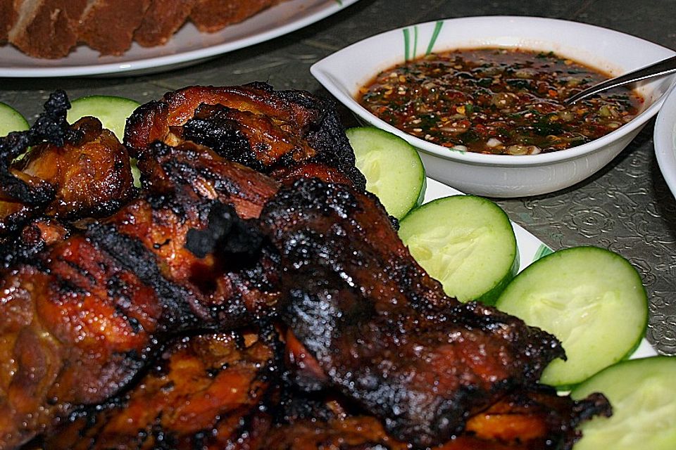 Gai Jang - Thailändisches gegrilltes Huhn