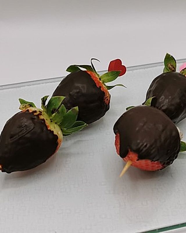 Schokoladen - Erdbeerspieße