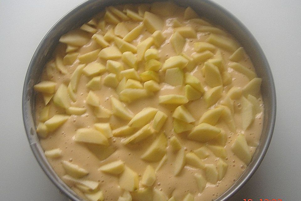 Apfel - Marzipan - Pekan - Rührbiskuit