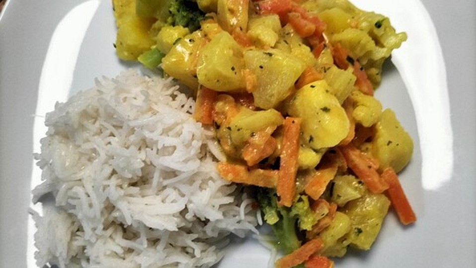 Süß - scharfes Kokos - Gemüse - Curry von Flunx Süß - scharfes Kokos - Gemüse - Curry von Flunx