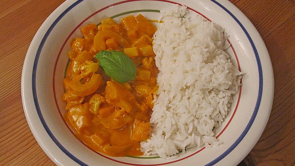 Süß - scharfes Kokos - Gemüse - Curry von Flunx Süß - scharfes Kokos - Gemüse - Curry von Flunx