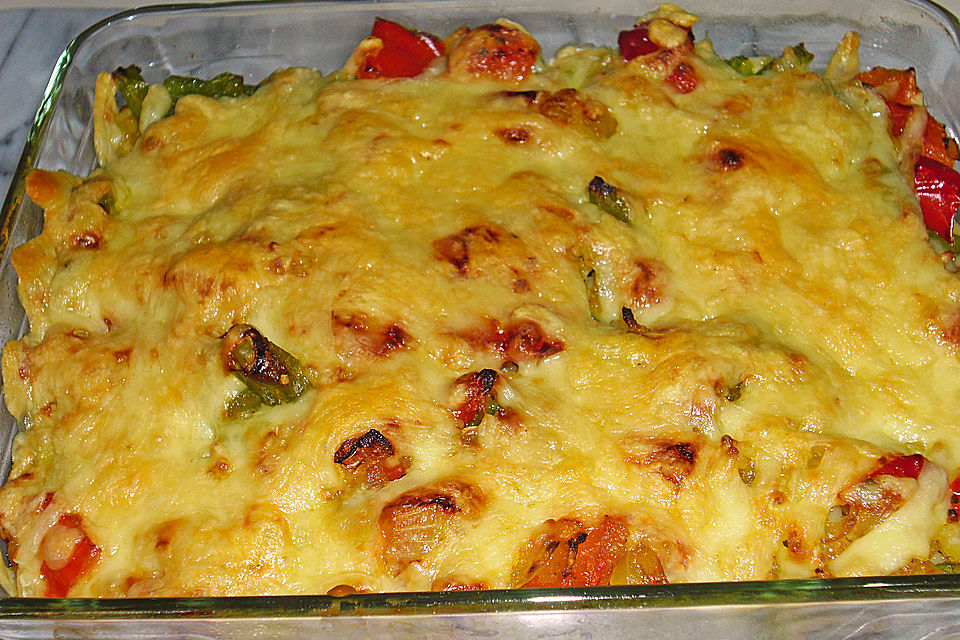 Reisgratin mit grünen Bohnen Reisgratin mit grünen Bohnen