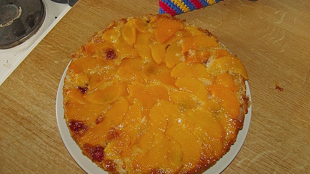 Gestürzter Pfirsichkuchen von McTapps Gestürzter Pfirsichkuchen von McTapps
