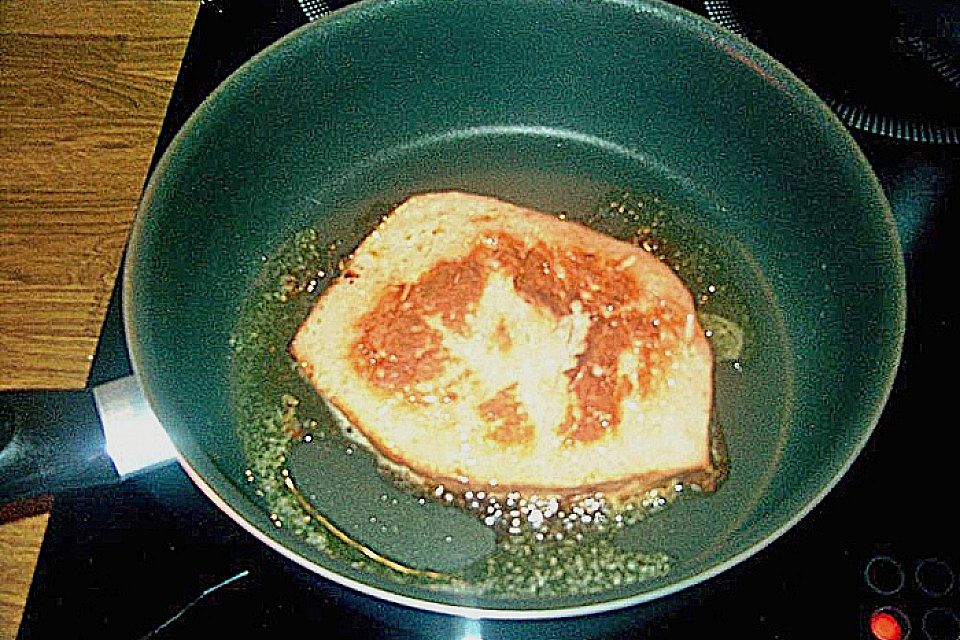 Überbackener Fleischkäse