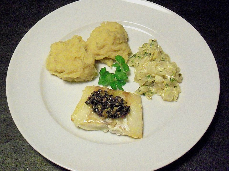 Kabeljau mit Oliven - Kapern - Tapenade von babse| Chefkoch