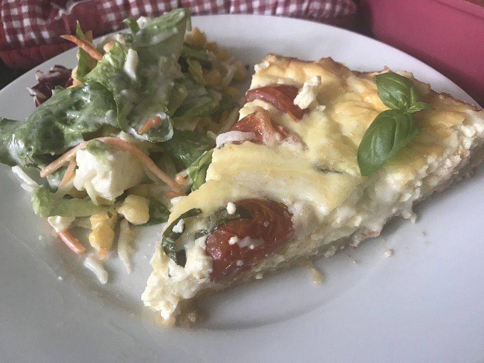 Schnelle Quiche mit Cherrytomaten und Ziegenkäse von teddybaer-hagen ...