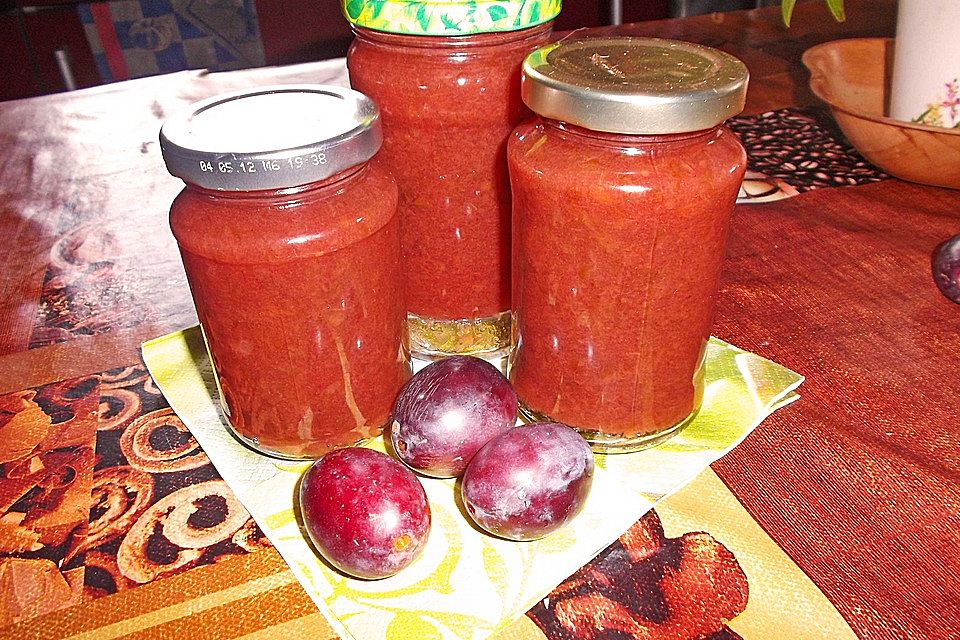 Rote Zwetschgen - Marmelade