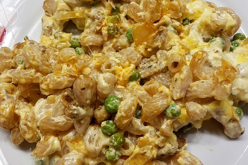 Gyrosauflauf mit Sauce Hollandaise