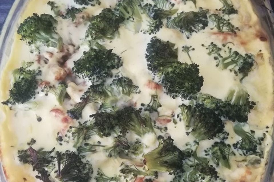 Gyrosauflauf mit Sauce Hollandaise