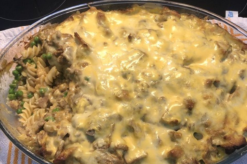 Gyrosauflauf mit Sauce Hollandaise