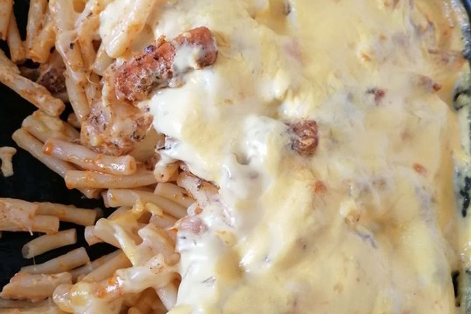 Gyrosauflauf mit Sauce Hollandaise