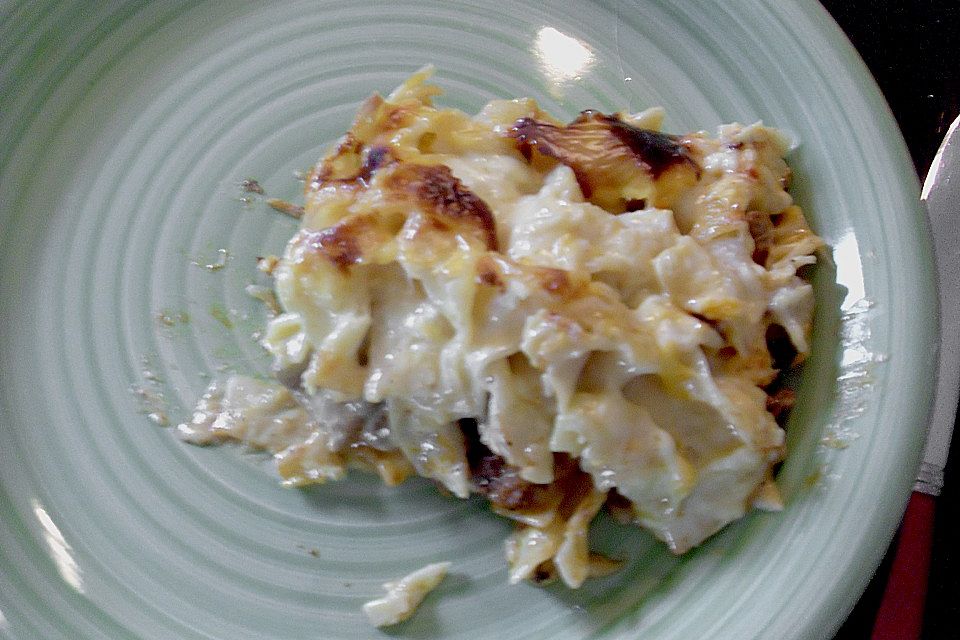 Gyrosauflauf mit Sauce Hollandaise