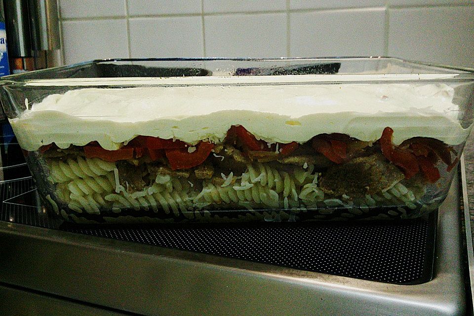 Gyrosauflauf mit Sauce Hollandaise