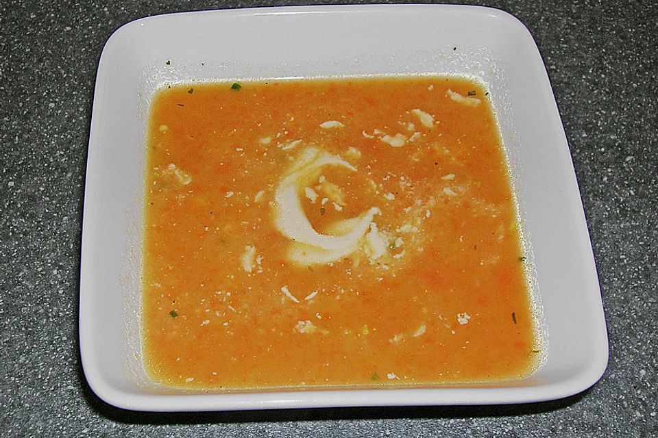 Kartoffel-Karotten-Senf-Suppe