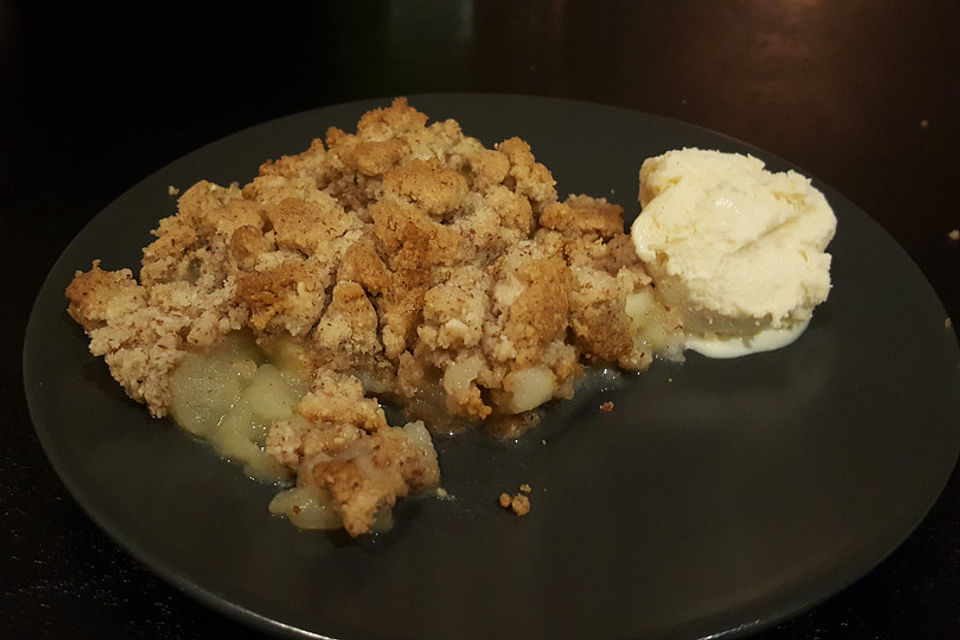 Apfel Crumble