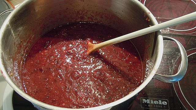 Kirsch - Bananen - Amaretto - Marmelade von Linchje Kirsch - Bananen - Amaretto - Marmelade von Linchje