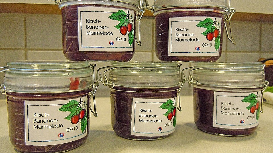 Kirsch - Bananen - Amaretto - Marmelade von Linchje