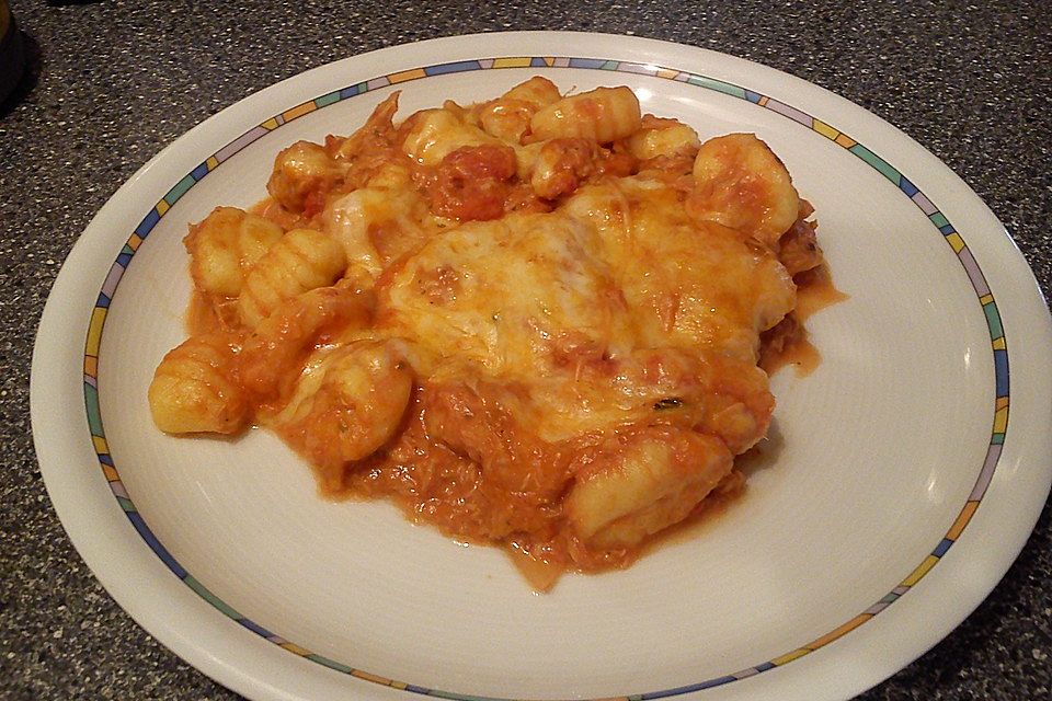 Gnocchi-Thunfisch-Auflauf