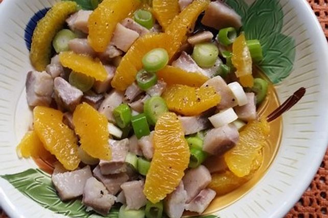 Matjessalat mit Orangen- und Zitronenfilets von katrinchen70| Chefkoch