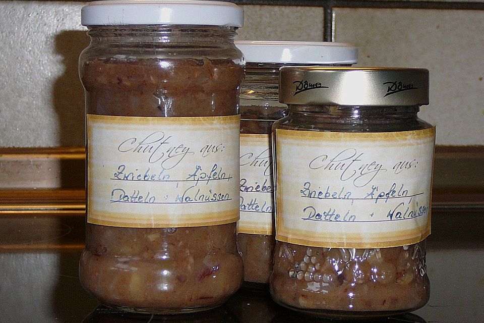 Apfel - Walnuss Chutney