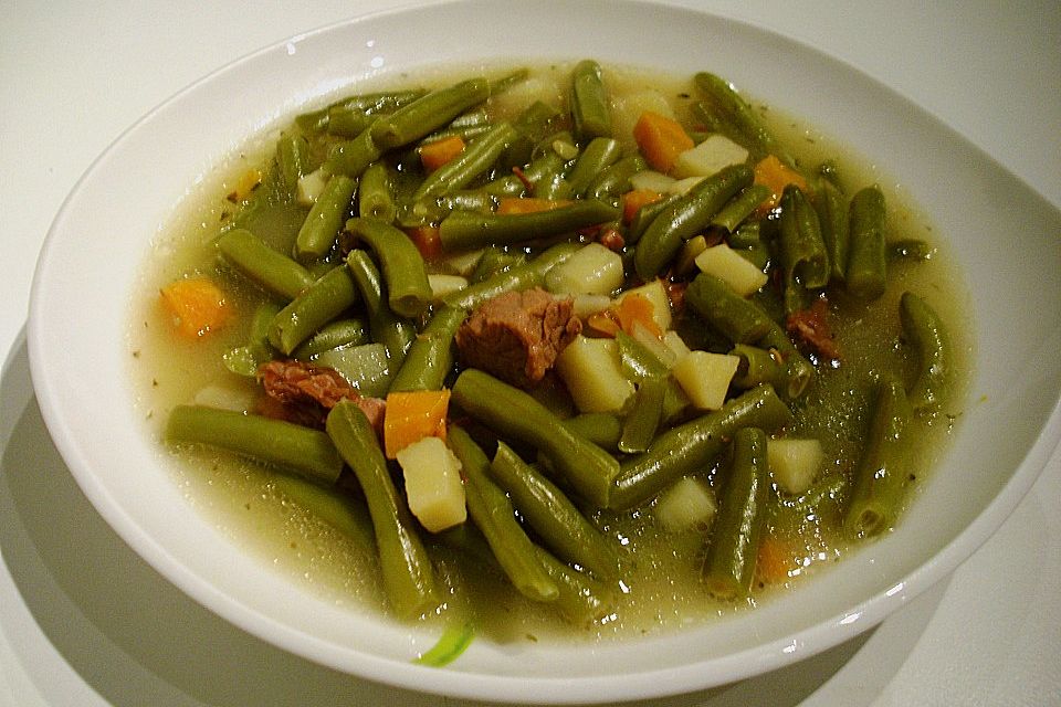 Grüne Bohnen - Suppe