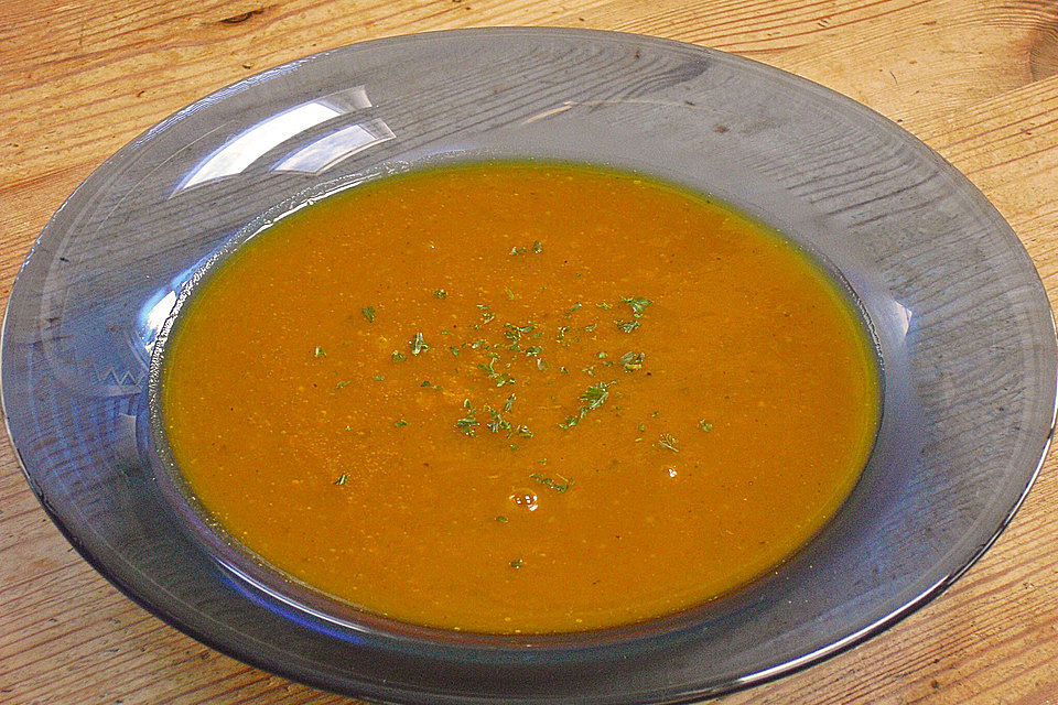 Kürbis - Currysuppe