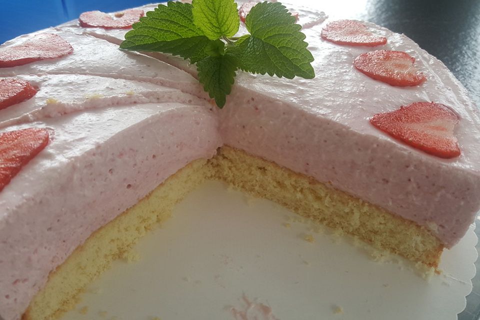 Erdbeer - Quark - Kuchen