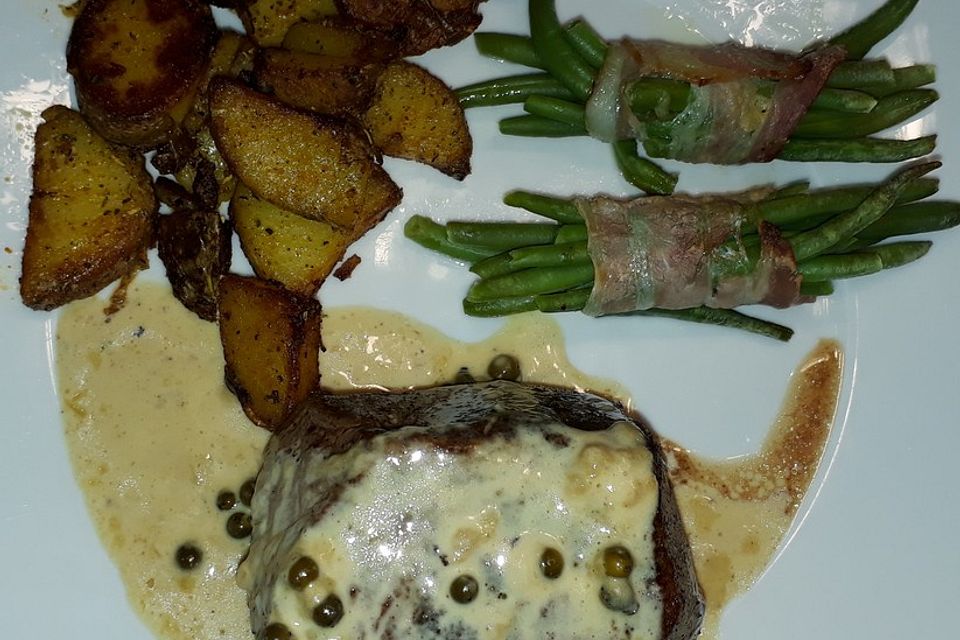 Rinderfilet in Cognac - Sahne - Sauce