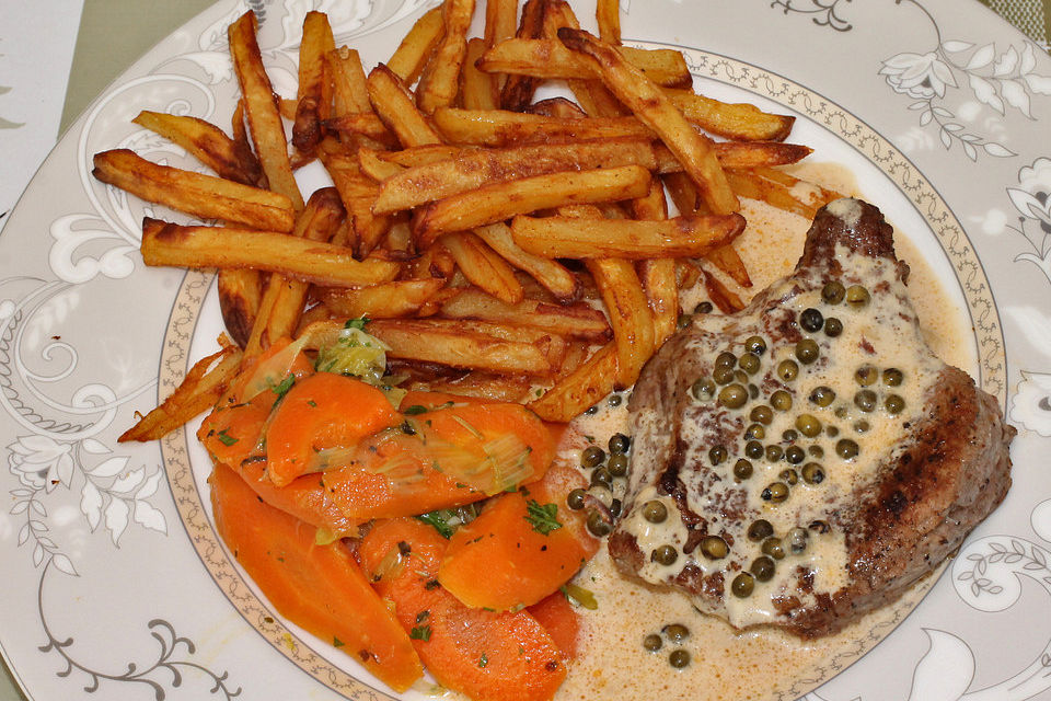 Rinderfilet in Cognac - Sahne - Sauce