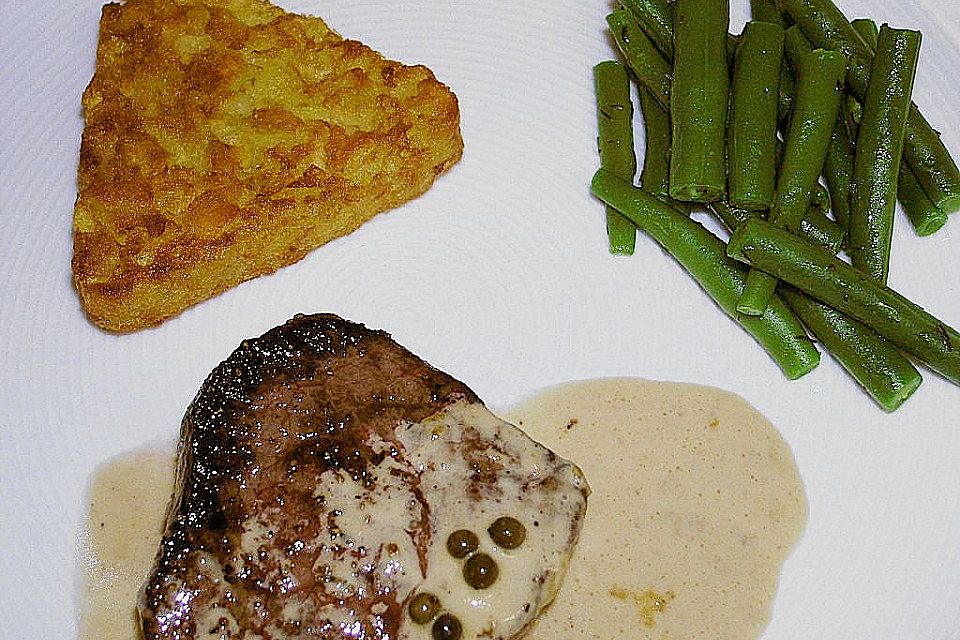 Rinderfilet in Cognac - Sahne - Sauce