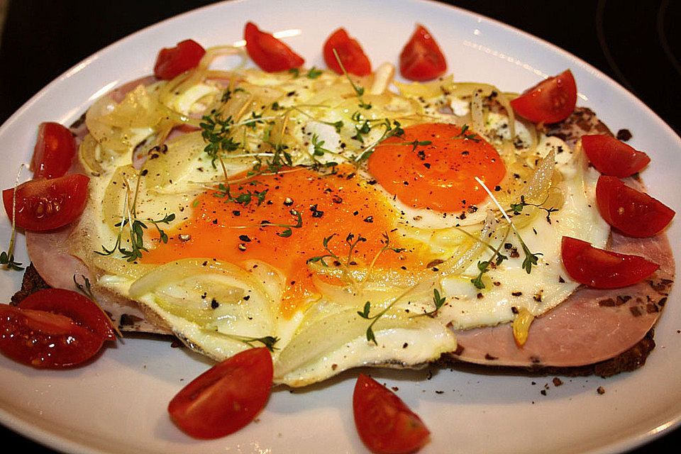 Spiegelei - Tomaten - Snack