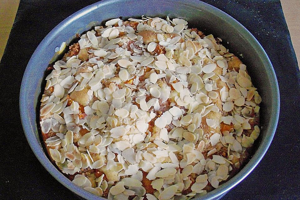 Aprikosen - Amarettini - Kuchen