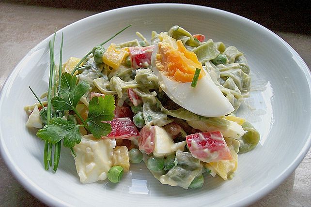 Grüner Nudelsalat von PitZwo| Chefkoch Grüner Nudelsalat von PitZwo| Chefkoch