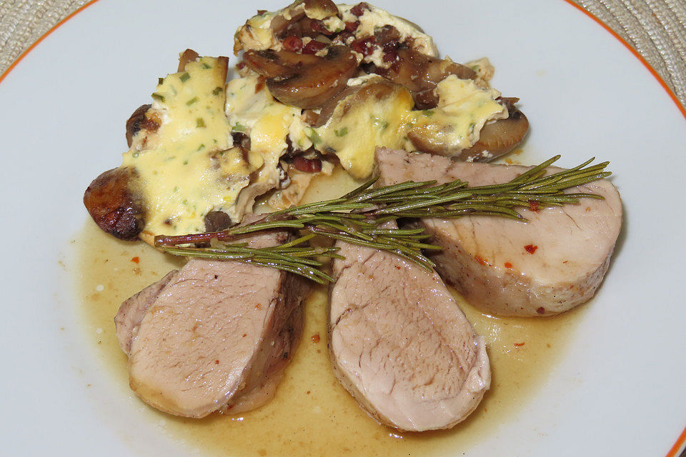 Schweinelende  in Honig - Vanille - Sauce